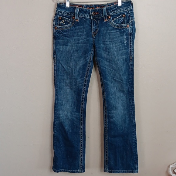 Rock Revival Chrissie Boot  Cut Medium Wash Jeans Size 29 - Picture 1 of 9
